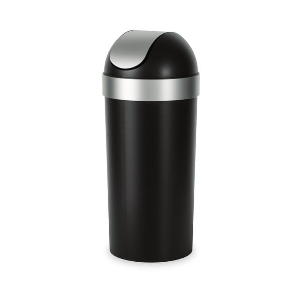 Coș de gunoi negru din plastic 62 l Venti – Umbra