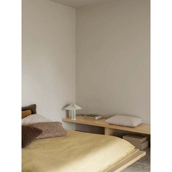 Veioză albă-argintie cu intensitate reglabilă cu abajur textil (înălțime 36 cm) Taite – Blomus-image-4