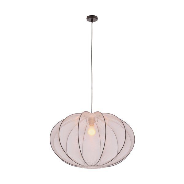 Lustră albă cu abajur textil ø 60 cm Mellow – Candellux Lighting-image-3
