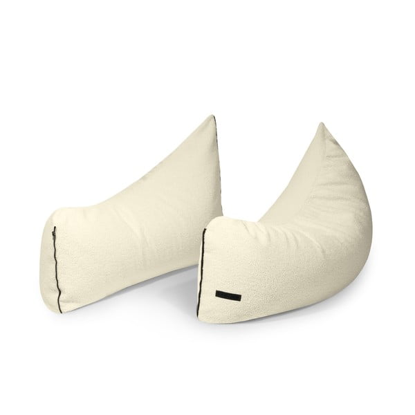 Fotoliu puf pentru copii maro cu tapițerie din țesătură bouclé Clip Clap 115 – SLOWDOWN-image-3