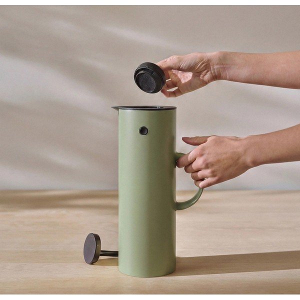 Cană termos verde din plastic 1 l EM77 – Stelton-image-1
