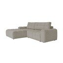 Colțar modular maro deschis extensibil/cu spațiu de depozitare (cu colț pe partea stângă) Lulu – Miuform