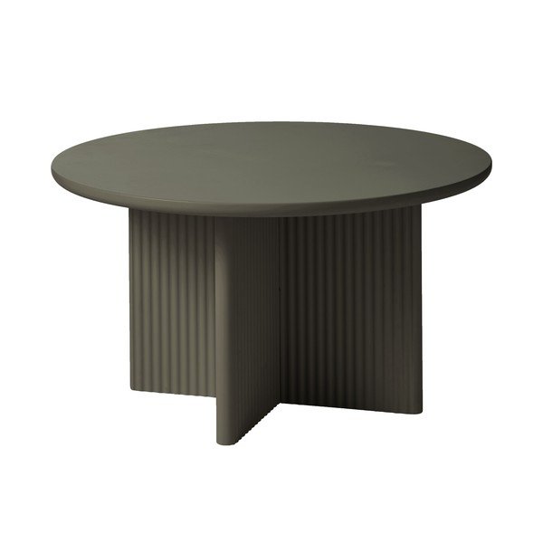 Măsuță de cafea kaki rotundă ø 80 cm Palma – Unique Furniture