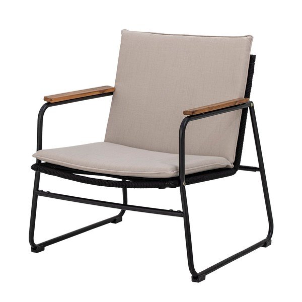 Fotoliu de grădină bej Hampton - Bloomingville-image-3