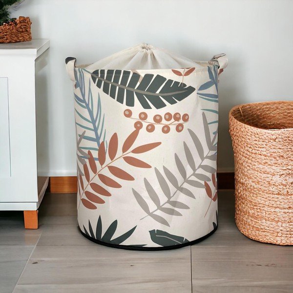 Coș de depozitare de depozitare din material textil ø 37x40 cm – Mioli Decor-image-1