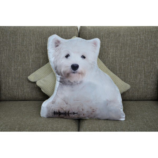 Pernuță cu imprimeu Adorable Cushions Terrier alb-image-1