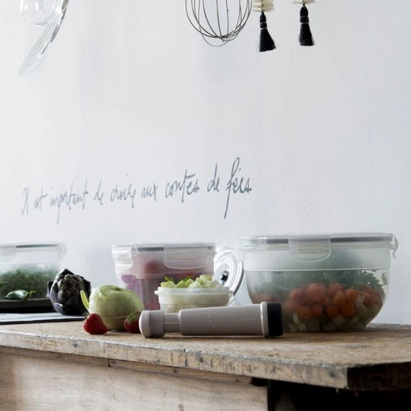 Set 4 recipiente pentru stocare alimente Compactor Food Saver-image-1