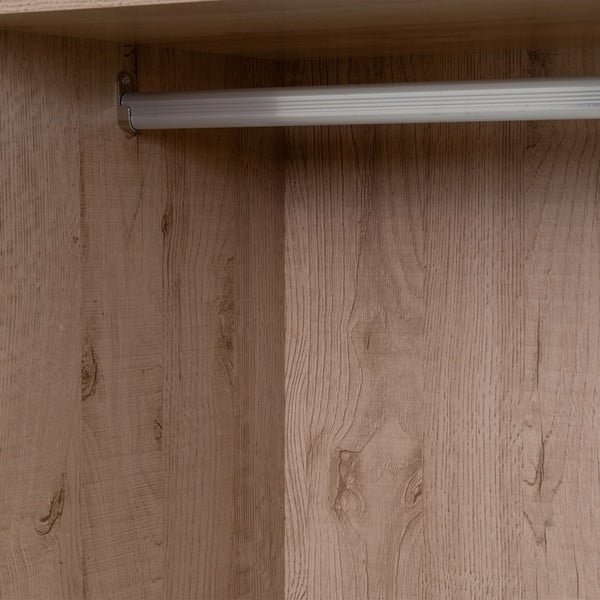 Dulap modular în culoare naturală deschis cu aspect de lemn de stejar 80x180x45 cm Modular – Casa Selección-image-4