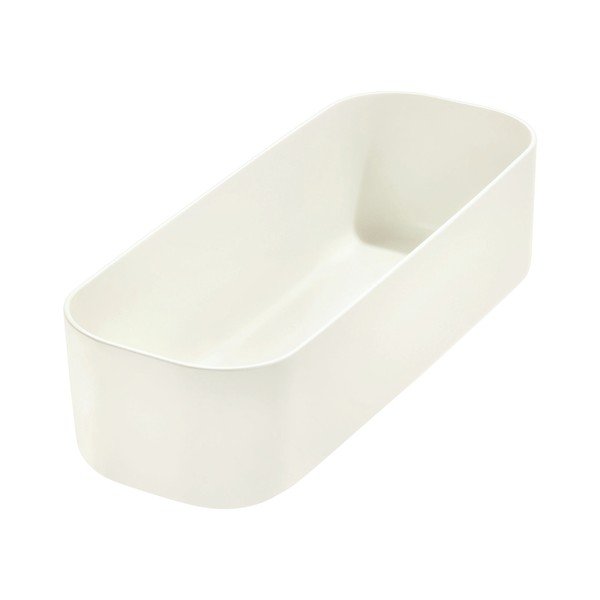Cutie depozitare iDesign Eco, 9 x 27,5 cm, alb