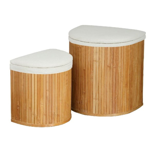Set 2 coșuri din bambus pentru rufe Premier Housewares Laundry