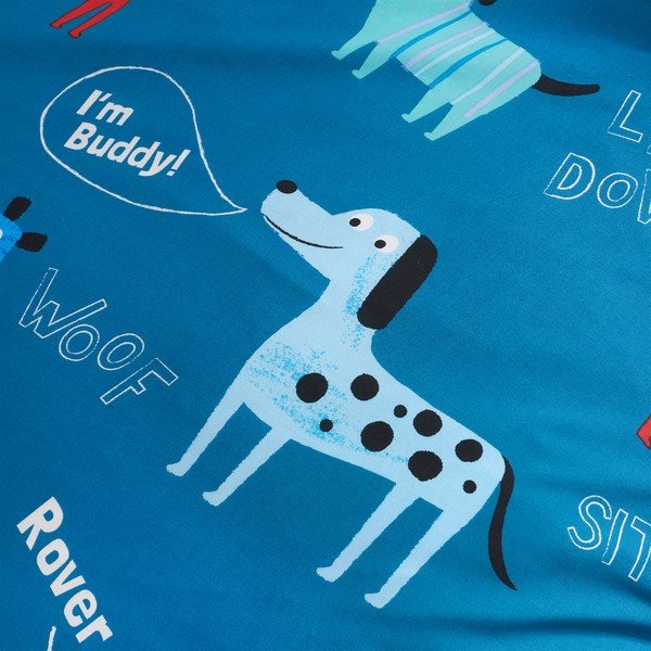 Lenjerie de pat pentru copii 200x135 cm Woofing Dogs - Catherine Lansfield-image-4