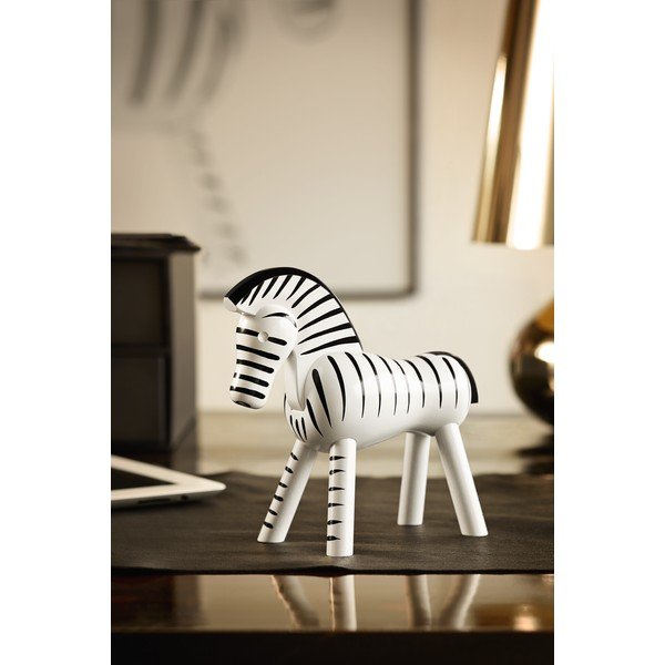 Statuetă din lemn masiv de fag Kay Bojesen Denmark Zebra-image-2