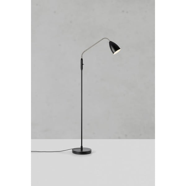 Lampadar negru LED cu intensitate reglabilă cu abajur din metal (înălțime 140 cm) Patro – Markslöjd-image-2