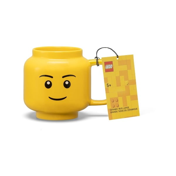 Cană pentru copii galben din ceramică 530 ml Head – LEGO®-image-3