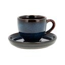 Ceașcă neagră/albastră pentru espresso din ceramică 70 ml Gastro Dark Blue/Black – Bitz