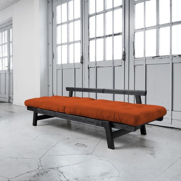 Canapea extensibilă Karup Step Black/Orange-image-2