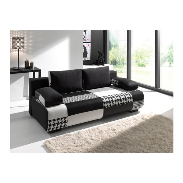 Canapea extensibilă Sinkro Joe, gri negru
