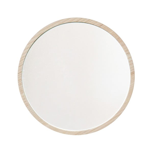 Cuier de perete cu oglindă Furniteam Beauty, ⌀ 20 cm