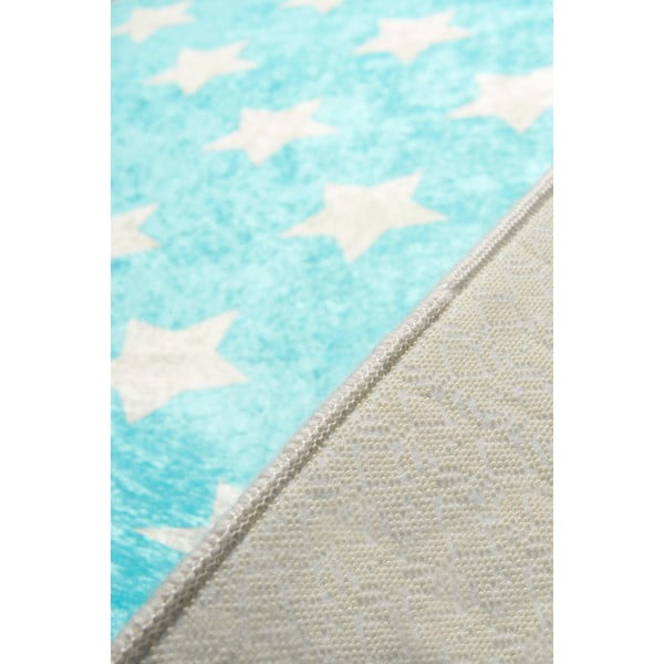 Covor antiderapant pentru copii Chilai Universe, 140 x 190, albastru-image-1