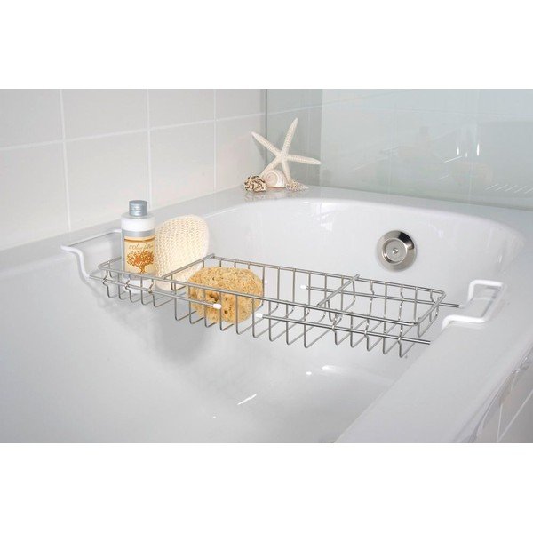 Tavă pentru cadă din inox Wenko Bringing, lungime 58,5 cm-image-1