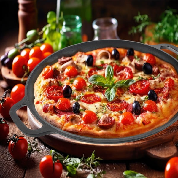 Tigaie tip grill din fontă ø 35 cm LITINA – Orion-image-2