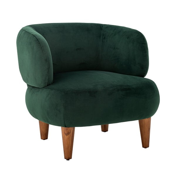 Fotoliu verde închis wing cu tapițerie din catifea Ruperta – Bloomingville