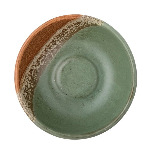 Bol mic verde/portocaliu din gresie 572 ml Paula – Bloomingville-image-3