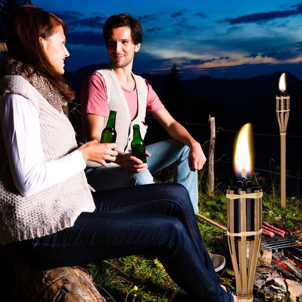 Torță de grădină cu ulei din bambus  60 cm - Happy Green-image-2