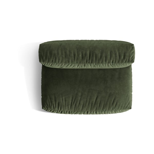 Modul pentru canapea modulară verde cu tapițerie din catifea (de mijloc) Martina – Micadoni -image-4