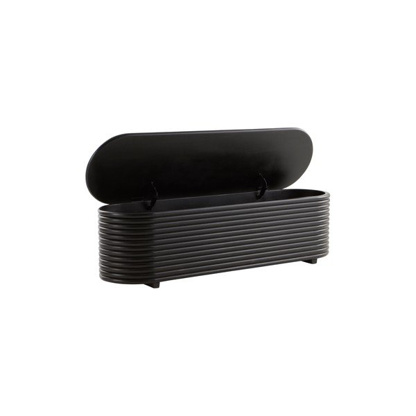 Cufăr negru din lemn de mango 150x42x42 cm Sjöbo – Jotex-image-4