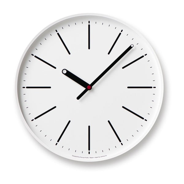Ceas de perete Lemnos Clock Dot, ⌀ 32,3 cm, alb 