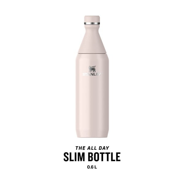 Sticlă termică roz-deschis din oțel inoxidabil 600 ml All Day Slim Bottle Rose Quartz – Stanley-image-3