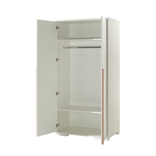 Dulap alb pentru copii 99x195 cm London - Vipack-image-2