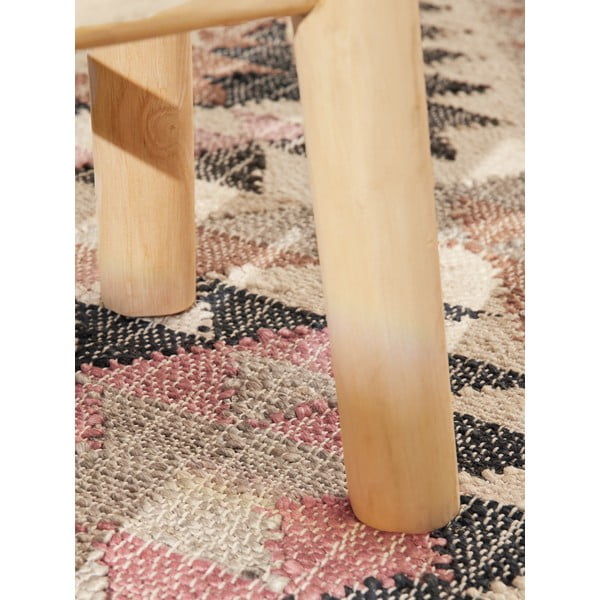 Covor tip traversă gri țesut manual din iută 80x200 cm Roya Parsa – Elle Decoration-image-3