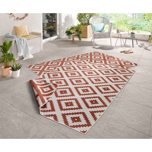 Covor adecvat pentru exterior NORTHRUGS Malta, 80 x 150 cm, maro - crem-image-1