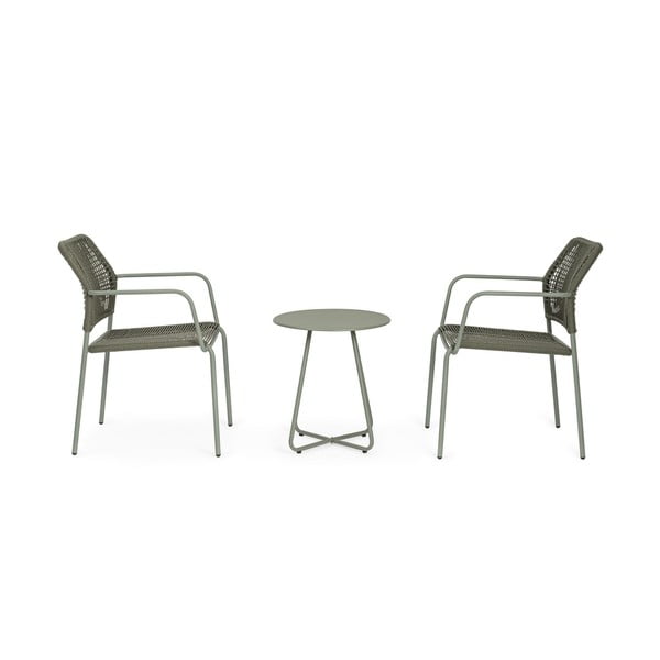 Măsuță de grădină rotundă din oțel ø 45 cm Jable   – Bizzotto-image-1