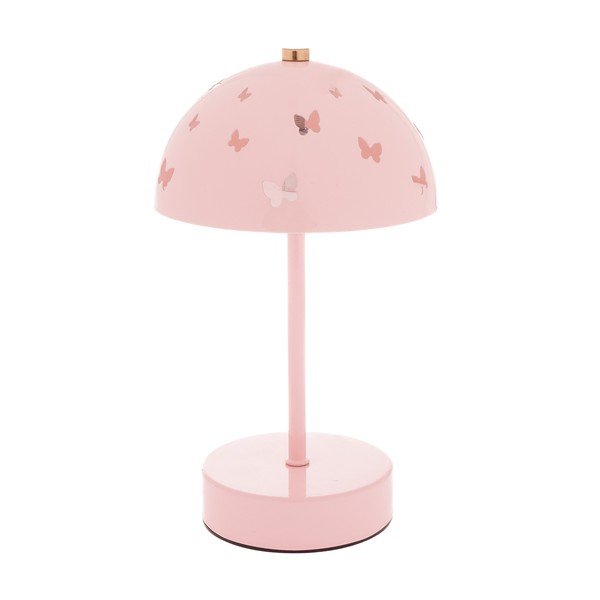 Veioză pentru copii roz din metal Butterfly – Dakls