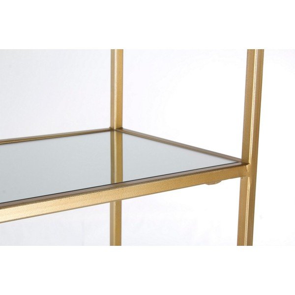 Bibliotecă aurie din oțel 66x176x25,5 cm Elenor – Bizzotto-image-2