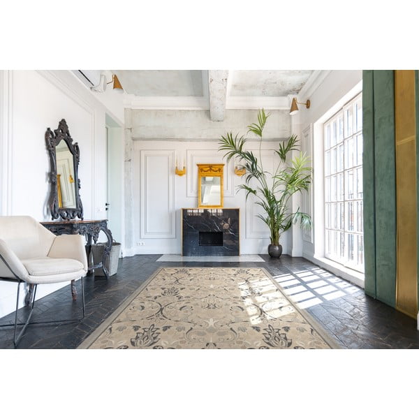 Covor bej din lână 200x300 cm Archie beige – Agnella-image-1