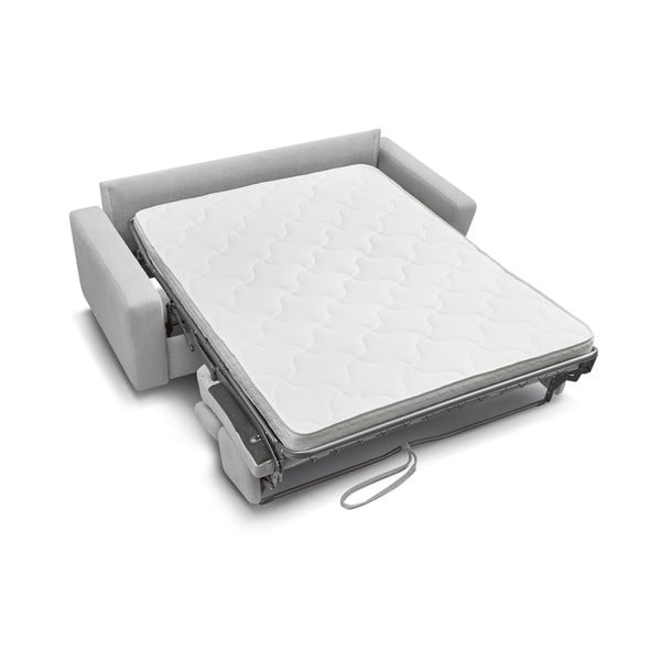 Canapea gri deschis extensibilă 195 cm Monaco – Bobochic Paris-image-4