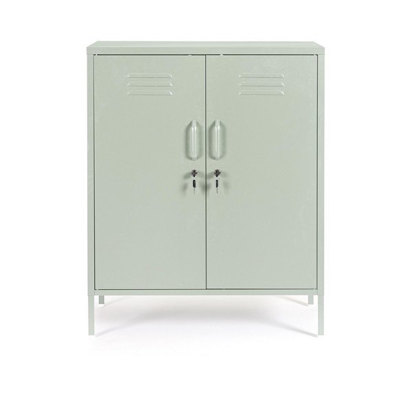 Dulap verde salvie din metal cu încuietoare 80x101,5x40 cm Cambridge – Yes Everyday