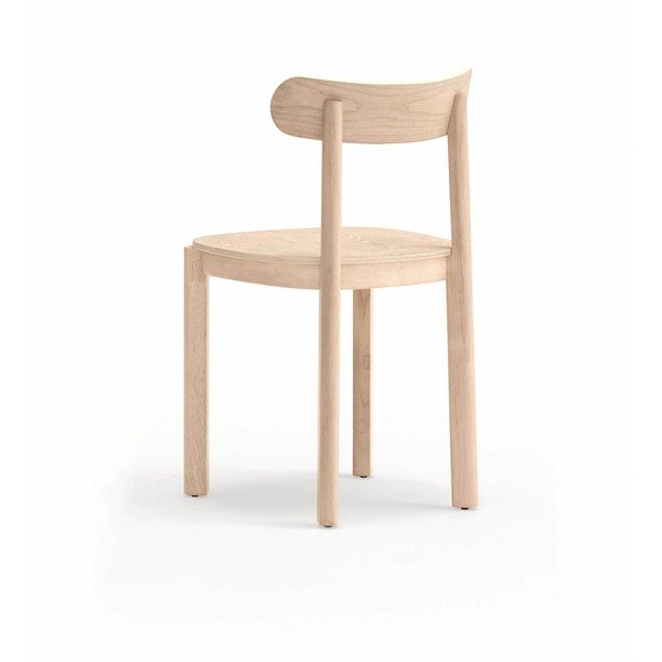 Scaun de dining în culoare naturală cu aspect de lemn de frasin Nara – Teulat-image-4