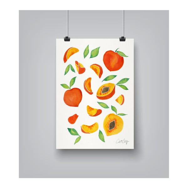 Poster Americanflat Americanflat Peaches, 30 x 42 cm