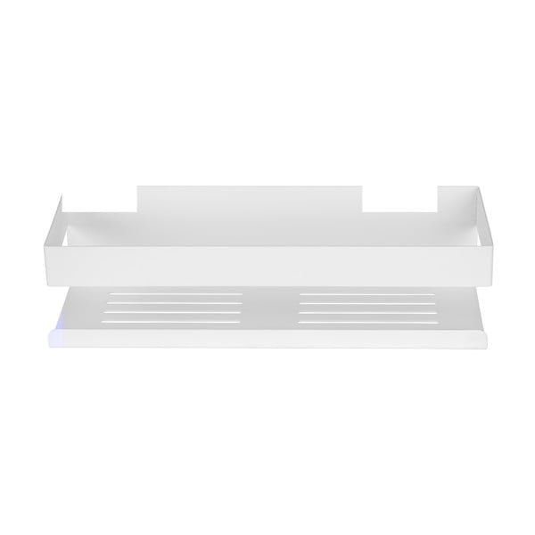 Raft pentru baie alb mat autoadeziv cu Turbo-Loc din oțel inoxidabil Genova – Wenko-image-3