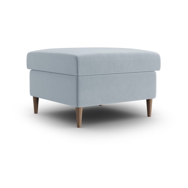 Taburet albastru deschis cu tapițerie din catifea Kyoto – Cosmopolitan Design-image-1