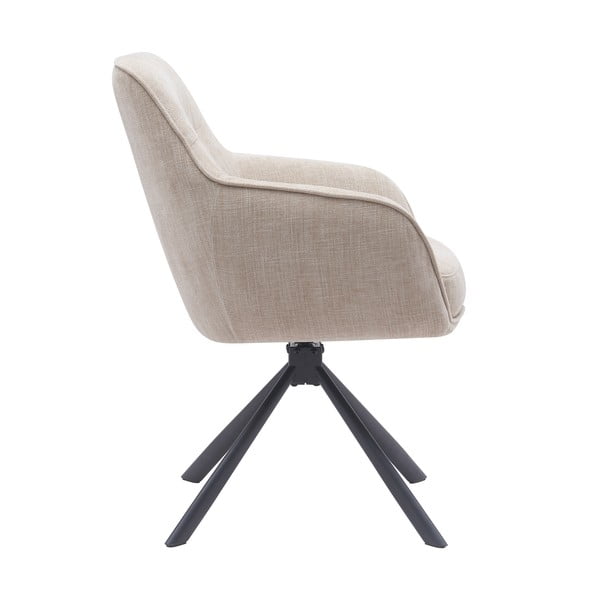 Set de scaune de sufragerie crem 2 buc. tapițat Avola – Unique Furniture-image-3