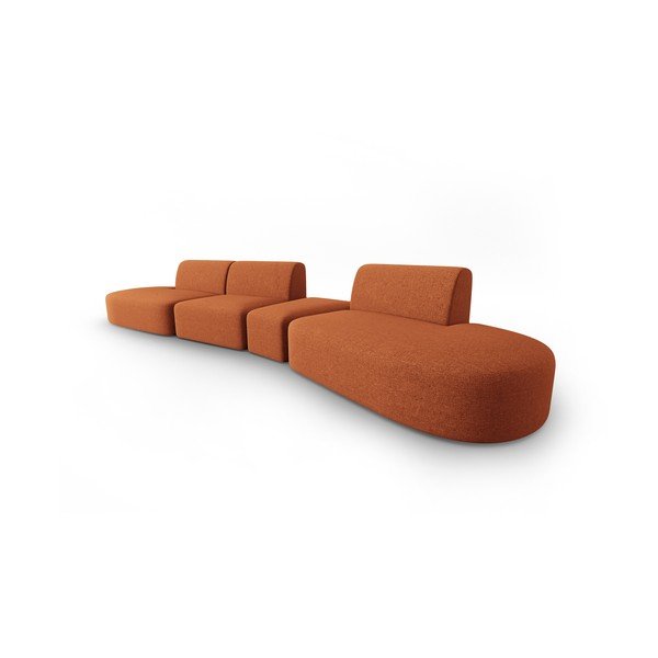 Canapea portocalie 412 cm Shane – Micadoni Home-image-2