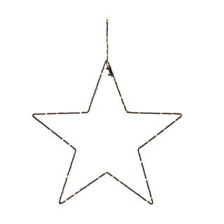 Decorațiune luminoasă suspendată de Crăciun Markslöjd Alpha Star, înălțime 45 cm, negru