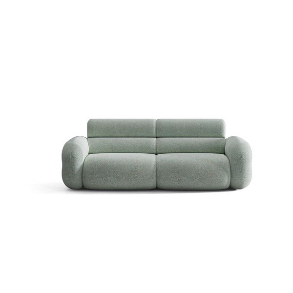 Canapea albastră cu tapițerie din chenille 220 cm Neo – Micadoni -image-1