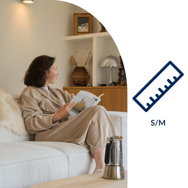 Halat taupe S/M din micropluș/cocolino Elena – Tiseco Home Studio-image-2